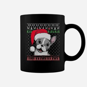 French Bulldog Santa Dog Santa Hat Coffee Mug - Monsterry DE