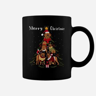 French Mastiff Dogue De Bordeaux Christmas Tree Xmas Dog Sweatshirt Coffee Mug | Crazezy CA