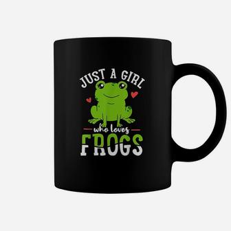 Frog Just A Girl Who Loves Frogs Coffee Mug | Crazezy