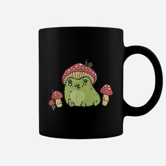 Frog With Mushroom Hat Snail Coffee Mug | Crazezy