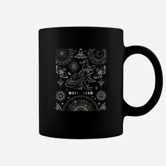 Frog Wizard Hat Moon Dark Academia Aesthetic Cottagecore Coffee Mug | Crazezy