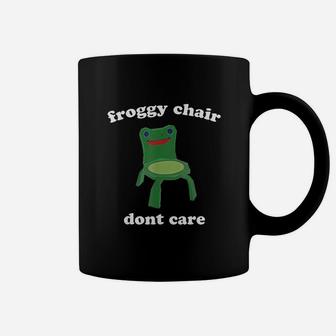 Froggy Chair Dont Care Coffee Mug | Crazezy