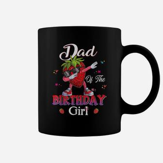 Fruit Lovers Dad Of The Birthday Girl Strawberry Coffee Mug | Crazezy UK