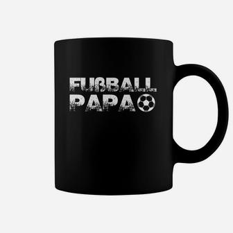 Fußball Papa Tassen Schwarz mit Ballmotiv, Geschenk für Väter - Seseable