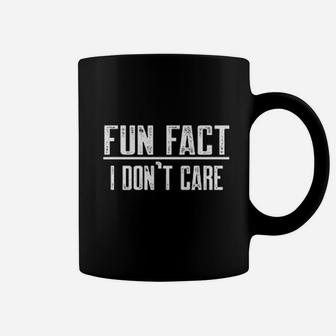 Fun Fact I Dont Care Funny Coffee Mug | Crazezy