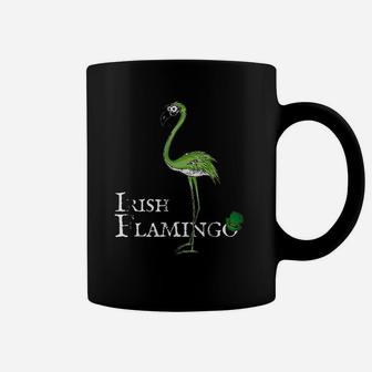 Funky Irish Flamingo Apparel Green Bird St Pattys Day Coffee Mug - Thegiftio UK