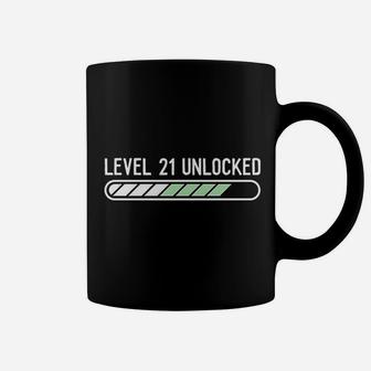 Funny 21St Birthday Level 21 Unlocked Coffee Mug | Crazezy AU