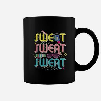 Funny 80S Workout Sweert Sweat Coffee Mug | Crazezy