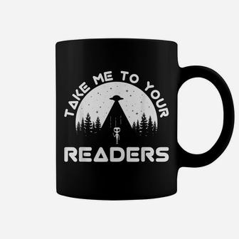 Funny Alien Reading English Teacher Library Space Gift Coffee Mug | Crazezy