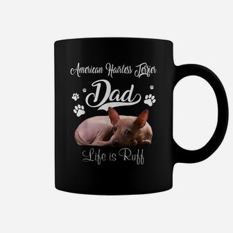 Funny American Hairless Terrier Dad Father Day Lover Dog Coffee Mug | Crazezy