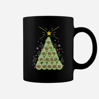 Funny Avocado Xmas Tree Holiday Gift Avocado Lover Christmas Sweatshirt Coffee Mug | Crazezy