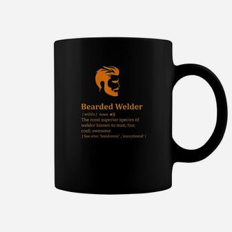 Funny Beard Welder Gifts For Bearded Man Husband Men Women Coffee Mug | Crazezy