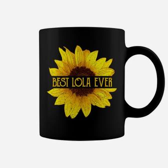 Funny Best Lola Ever Sunflower Apparel, Filipino Grandma Coffee Mug | Crazezy