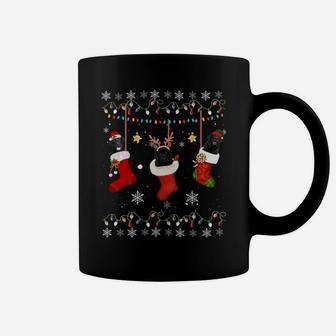 Funny Black Lab Christmas Socks Lights Gift Dog Lover Xmas Coffee Mug | Crazezy AU