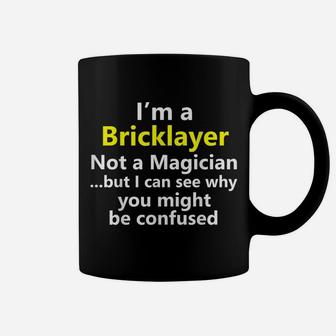 Funny Bricklayer Job Title Mason Masonry Career Gift Coffee Mug | Crazezy