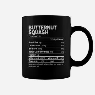 Funny Butternut Squash Nutrition Facts Thanksgiving Food Coffee Mug | Crazezy