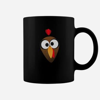 Funny Cartoon Thanksgiving Day Scared Turkey Face Coffee Mug - Thegiftio UK