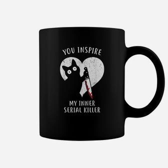 Funny Cat In Heart You Inspire Me Gifts For Cat Lovers Coffee Mug | Crazezy