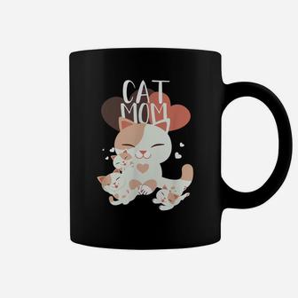 Funny Cat Mom Shirt For Cats Lovers Or Gift For Mothers Day Coffee Mug | Crazezy DE