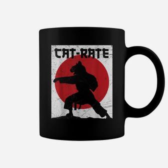 Funny Cat-Rate Cat Karate Gift For Martial Arts Kitty Lovers Coffee Mug | Crazezy DE
