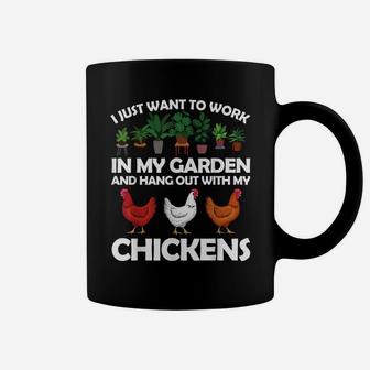 Funny Chicken For Men Women Gardening Chicken Lovers Garden Coffee Mug | Crazezy DE