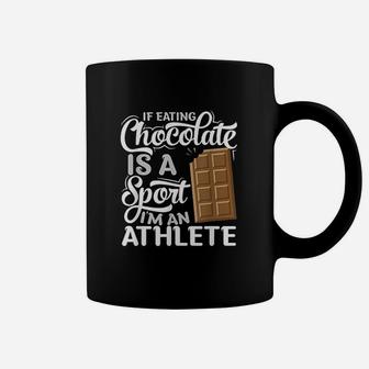 Funny Chocolate Chocoholic Fitness Athlete Gift I Choco Bar Coffee Mug | Crazezy