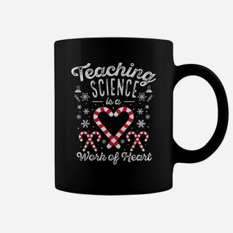 Funny Christmas Candy Cane Work Of Heart Math Teacher Gifts Coffee Mug | Crazezy DE