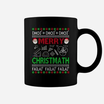 Funny Christmas Math Teacher Shirt Ugly Christmas Math Women Sweatshirt Coffee Mug | Crazezy