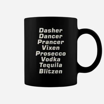 Funny Christmas Shirt Dasher And Dancer Vodka Reindeer Coffee Mug | Crazezy AU