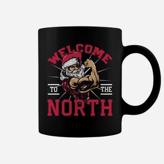 Funny Christmas Weightlifting Workout North Swole Coffee Mug | Crazezy CA