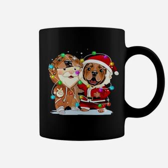Funny Cocker Spaniel Wearing Santa Suit Chris Coffee Mug - Monsterry