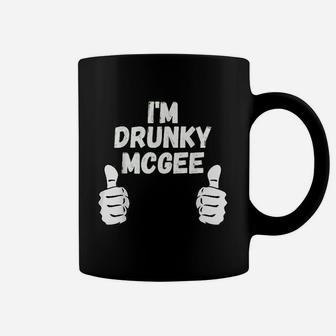 Funny Couple St Patricks Day I Am Drunky Mcgee Funny Coffee Mug - Thegiftio UK
