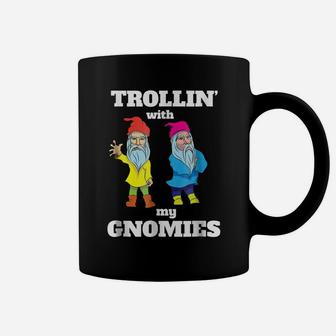 Funny Cute Gnome Trolln With My Gnomies Men Women T-Shirt Coffee Mug | Crazezy DE