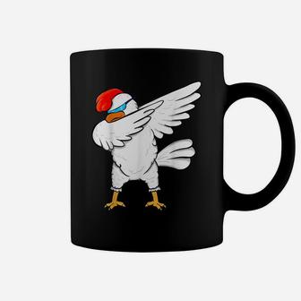 Funny Dabbing Chicken Lover Shirt - Cool Dab Party Gift Tee Coffee Mug | Crazezy