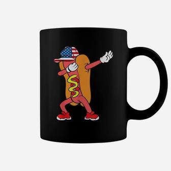 Funny Dabbing Hot Dog Day Gift For Hot Dogs Lovers American Coffee Mug | Crazezy