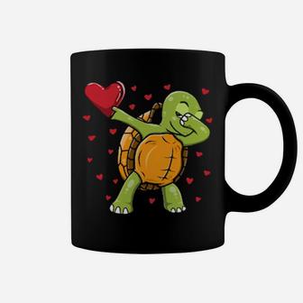 Funny Dabbing Turtle Dab Dance Valentine's Day Costume Coffee Mug - Monsterry UK