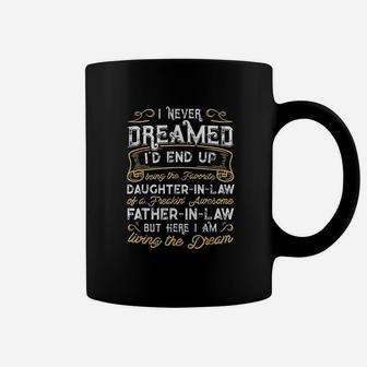 Funny Daughter In Law Of A Freaking Awesome Father In Law Coffee Mug | Crazezy