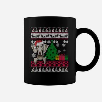 Funny Dog Weimaraner Ugly Christmas Sweaters Sweatshirt Coffee Mug | Crazezy CA