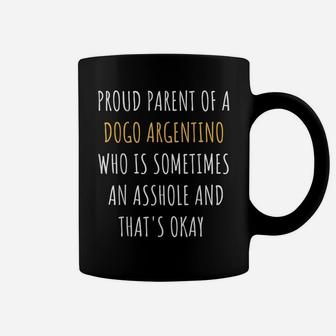 Funny Dogo Argentino Parent Dad Mom Dog Mama Pet Daddy Coffee Mug | Crazezy UK
