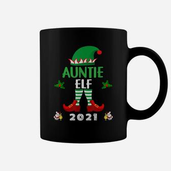 Funny Elf Family And Auntie Christmas Holiday Group Pajama Coffee Mug | Crazezy DE