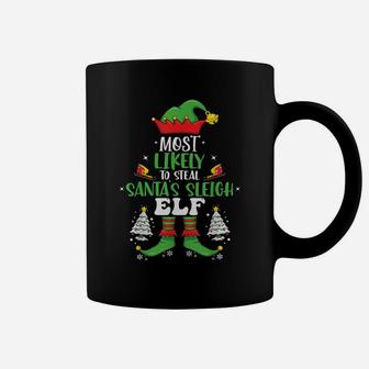 Funny Elf Family Matching Group Christmas Party Pajama Gifts Coffee Mug | Crazezy UK
