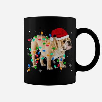 Funny English Bulldog Christmas Light Gifts Xmas Sweatshirt Coffee Mug | Crazezy UK