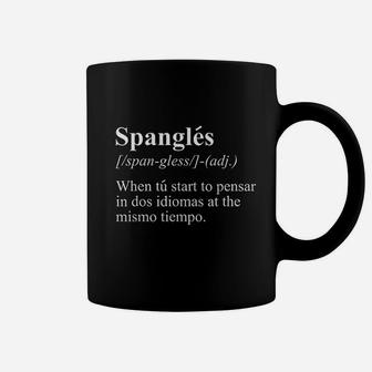 Funny English Spanish Bilingual Teacher Definition Coffee Mug | Crazezy