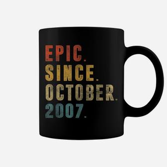 Funny Epic Since October 2007 14Th Birthday 14 Year Old Coffee Mug | Crazezy AU