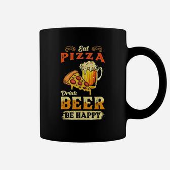 Funny Food Quotes - Eat Pizza Drink Beer Coffee Mug | Crazezy DE