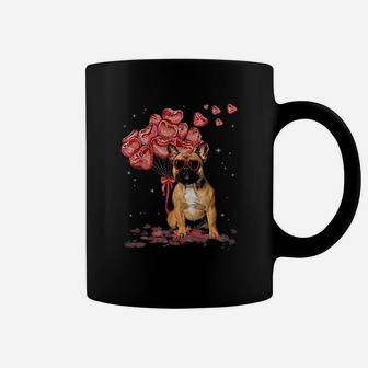 Funny French Bulldog Heart Valentines Day Dog Dad Mom Gift Coffee Mug | Crazezy AU