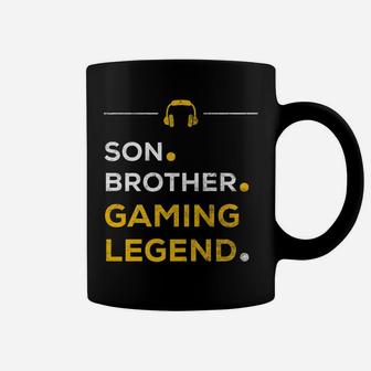 Funny Gamer Christmas Gift Son Brother Gaming Legend Coffee Mug | Crazezy