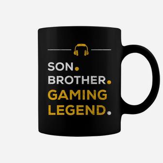 Funny Gamer Christmas Gift Son Brother Gaming Legend Coffee Mug | Crazezy CA