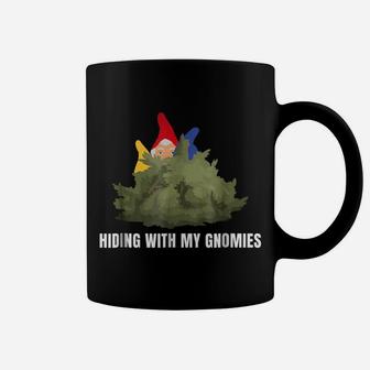 Funny Gnome Gamer Hiding With My Gnomies Challenge Coffee Mug | Crazezy UK