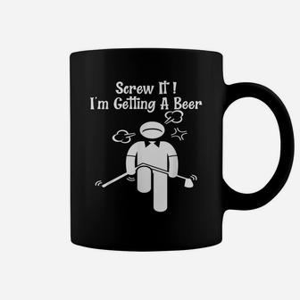 Funny Golf Beer Golfer Father Day Mother Day Birthday Tee Coffee Mug | Crazezy